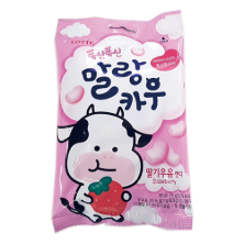 [롯데] 말랑카우 딸기우유 (1봉_158g)